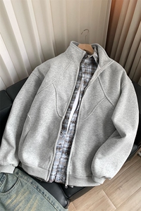 重磅解构立领卫衣夹克男 cp121-特p65图片