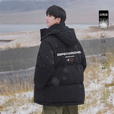 港风23新款冬季时尚百搭连帽加厚羽绒服外套YR63606P225控298，男装羽绒服，电商A268A