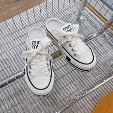 透气包头拖鞋女2024夏季厚底半拖外穿高级感休闲时尚凉拖百搭女鞋，女鞋拖鞋，电商A223