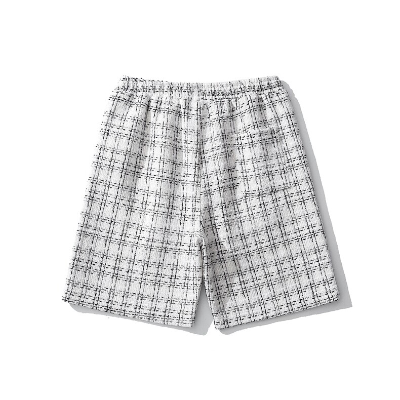 1白底短裤男大码M-5XL中性风男士中裤男潮流五分裤DK8797P40控59,男装休闲裤,星座226-2