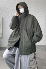 8XL-M冲锋衣外套男加棉加厚夹克秋冬户外登山服JK1313薄P90控110，男装夹克，电商D206-1