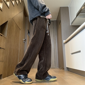 灯芯绒贴袋直筒休闲裤长裤M~5XL XZ604-KG63-P50控68图片