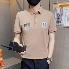 PL050-特P40polo衫男夏季潮牌新款学生个性飞行短袖t恤男休闲上衣，男装Polo衫，电商D310B-1