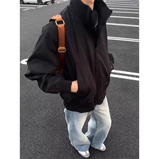 美式bomber飞行员夹克外套男春秋季高级感痞帅cleanfit短款棒球服，男装夹克，星座506A