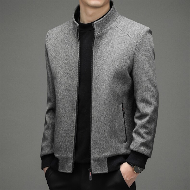 ZL88028秋冬2022年男士新款毛呢大衣夹克休闲保暖呢子外套P150，男装毛呢大衣，电商B360