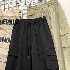 高点击港风新款工装男宽松运动长裤X416b-1-KL909-特P38控68，男装工装外套，星座416B-1