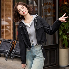 海宁皮衣女真皮2025年新款爆款高端绵羊皮时尚立领短款皮夹克外套，女装皮衣，臻衣坊
