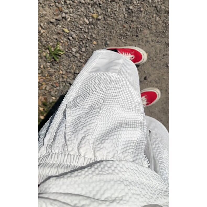 特批P50无差价夏季圆领泡泡格薄款短袖套装宽松速干两件套TZ5352,男装T恤,电商A001-1