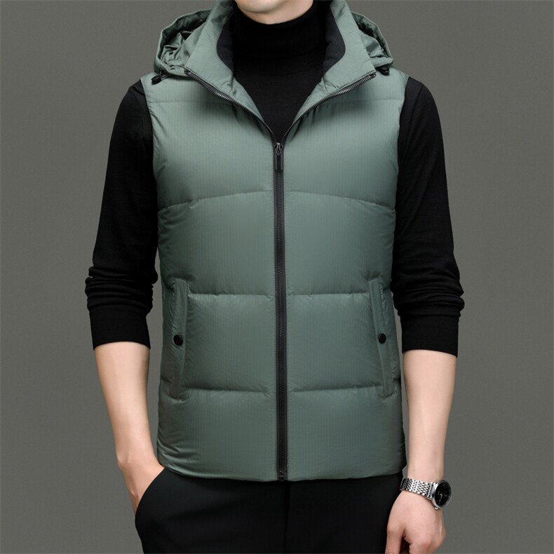 DF2377钱塘2020-2时尚休闲简约有帽冬季厚款中年男士羽绒服P148,男装羽绒服,钱塘207-2
