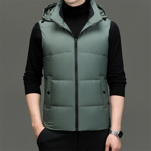 DF2377钱塘2020-2时尚休闲简约有帽冬季厚款中年男士羽绒服P148图片
