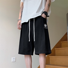 港风抖音纯卫裤休闲裤短裤运动裤A014-DY2151-P45控68，男装休闲裤，电商A014