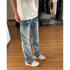 【现货特P】春装cleanfit牛仔裤男款裂纹美式高街裤子，男装牛仔裤，星座610A