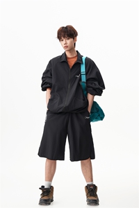 8XL-M 特大码冰丝防晒服短裤套装男户外防晒衣运动外套潮TZ102P65图片