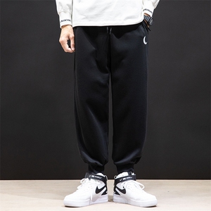 K12055-P40 加绒P50 束脚纯运动裤男士休闲裤大码宽松卫裤男图片