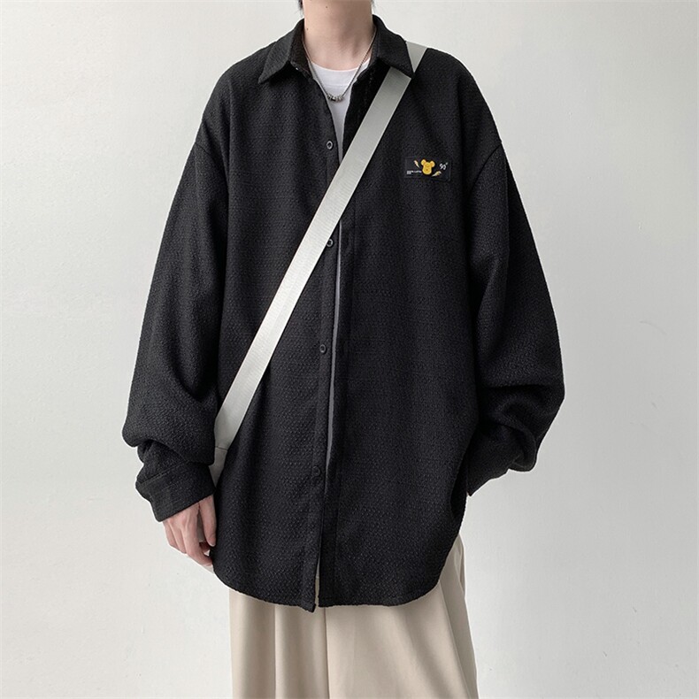 宽松长袖衬衫男KD625-P30图片