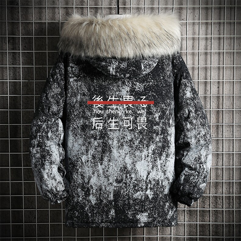 MC49028-P135 日系潮衣男大码派克服男工装服外套袄 网格图片