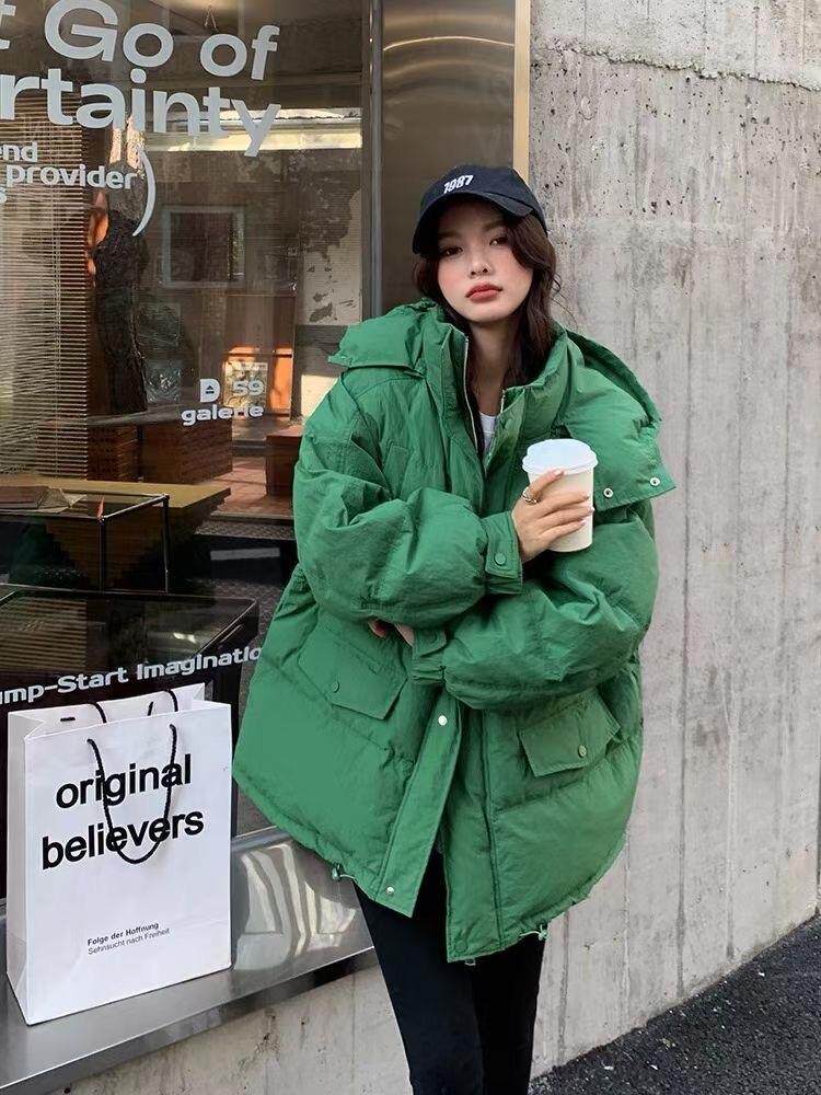 一手长双线帽款羽绒服，女装羽绒服，12PJL