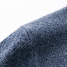 LB80121-22372男士秋冬长袖字母提花加仿貂半拉链毛衣翻领针织衫，男装针织衫/毛衣，电商B360