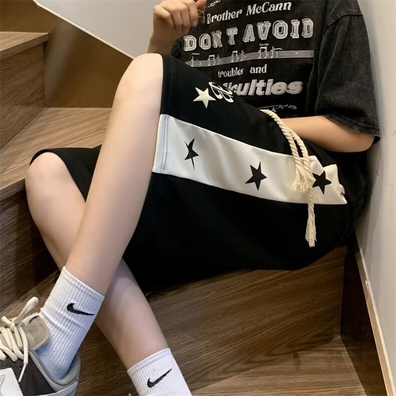 美式复古拼接撞色短裤男夏季运动篮球五分裤子HD17P28,男装休闲裤,星座1116-2