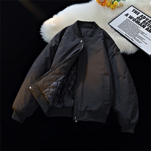 冬季clean纯色棒球服领棉服加厚短款棉衣HZ8815-特P68不议价