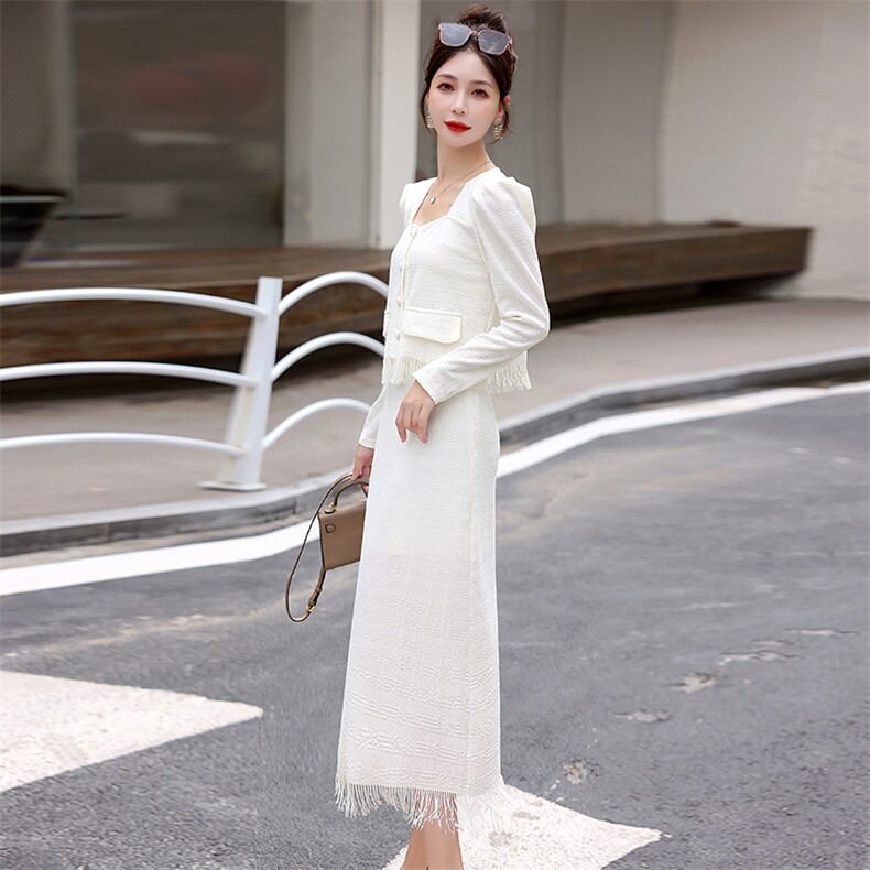 2025秋季小香风法式气质套装女小众设计感时尚潮流两件套裙,女装套装/套裙,尚洛菲