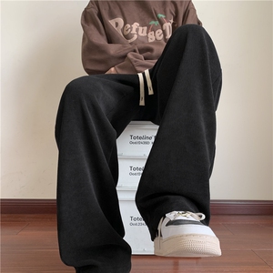 星座212A-K290 特P35 控68 320重磅欧棉绒直筒休闲裤男图片
