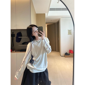 网图 高品户外 吸湿速干特制明线弹力骑行服打底衫男女 A876-P48图片