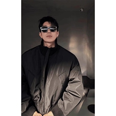 【有货】立领棒球服棉服面包服廓形飞行员高级外套MY8210特P96，男装棉衣，星座908-1