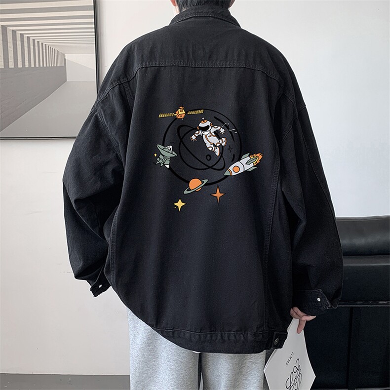 牛仔夹克男大码牛仔外套男茄克NJ77142-P60,男装夹克,电商A040
