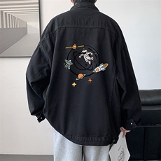 牛仔夹克男大码牛仔外套男茄克NJ77142-P60，男装夹克，电商A040
