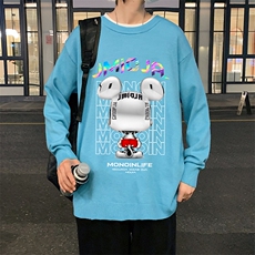 M67214-P45加绒款-P65圆领毛衣男大码针织衫男毛线衣线衫，男装针织衫/毛衣，电商A040