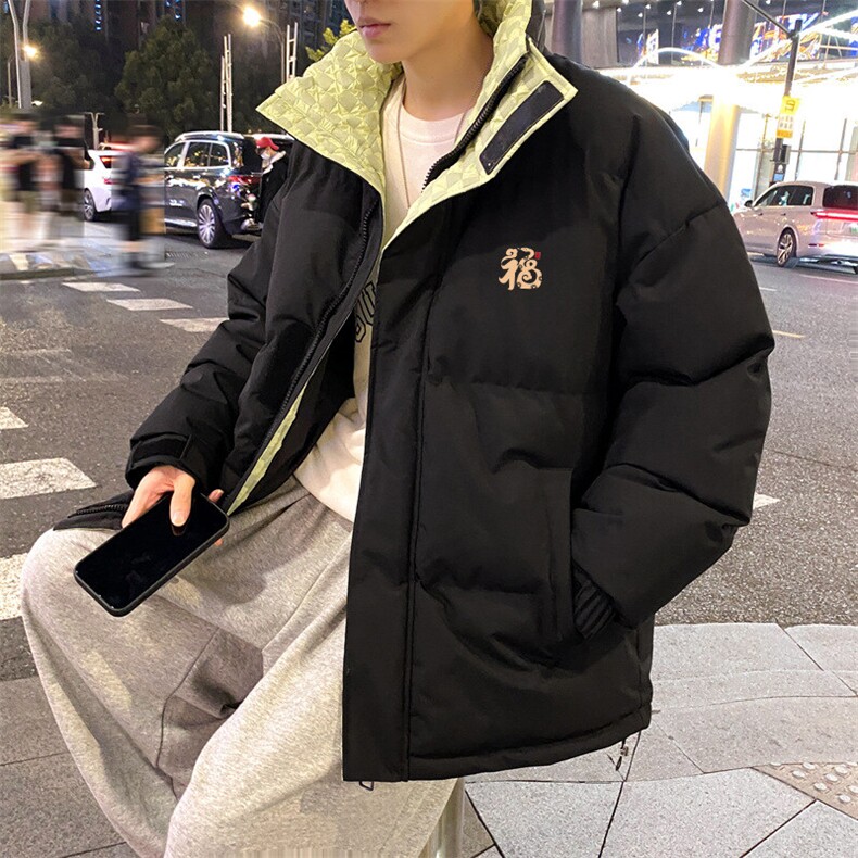 抖音得物品质深度库存三防面料假两件格子棉衣外套棉服66654特P85,男装棉衣,电商A486