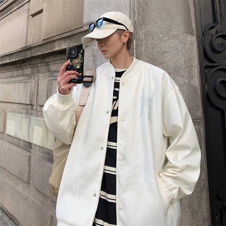 秋季美式潮牌棒球服男拼接飞行夹克上衣外套JK121-P60,男装夹克,星座308B-2