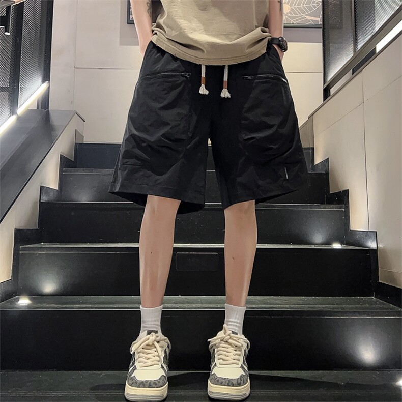 新款工装短裤男潮牌ins休闲裤宽松大码中裤五分裤D0606-P46,男装牛仔裤,星座308B-2