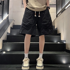 新款工装短裤男潮牌ins休闲裤宽松大码中裤五分裤D0606-P46，男装牛仔裤，星座308B-2