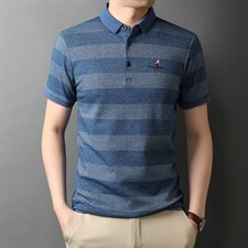 POLO衫男士短袖t恤翻领2023夏季新款潮牌休闲商务男装上衣,男装T恤,电商B212（原钱塘6029）