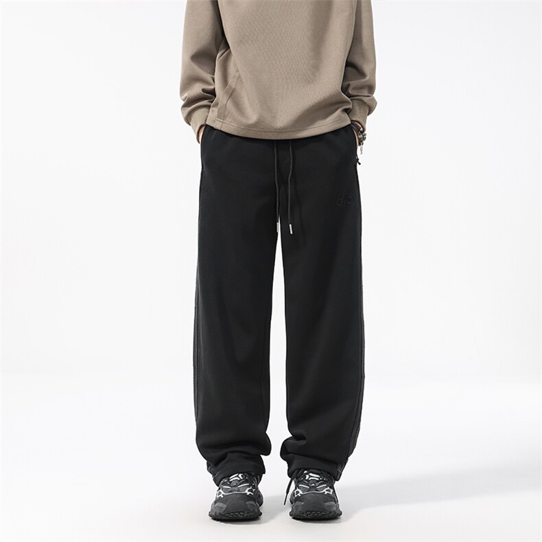 秋冬新款美式高街水洗潮牌休闲裤男宽松直筒卫裤，男装休闲裤，电商D218A