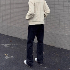 1506/Q80170/P34潮牌日系简约牛仔裤男款复古修身显高微喇裤，男装牛仔裤，星座1506