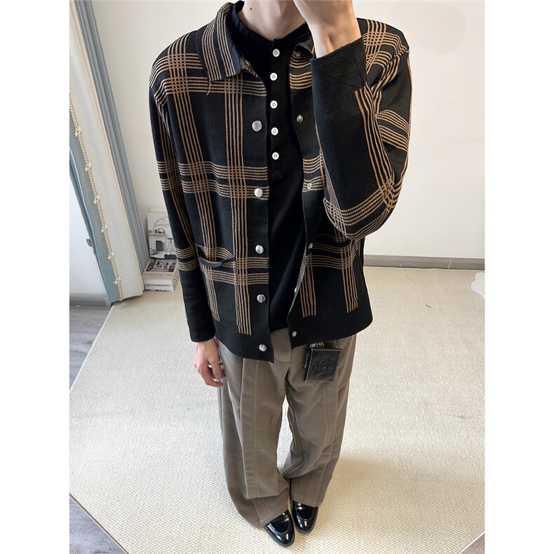 老钱风提花针织开衫外套W1802/特P55,女装短外套,电商B350