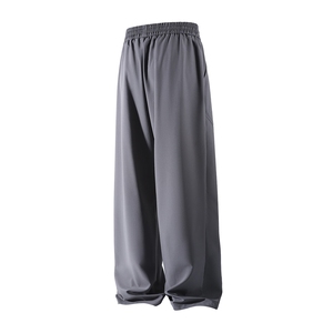 冰丝纯色基础款弯刀休闲裤K102立体92%聚酯纤维8%氨纶(S-2XL)TP24图片
