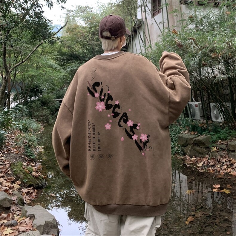 DSA028-SXCTF01抖音品质水洗重磅卫衣男高品质65棉圆领卫衣,男装卫衣,电商A028