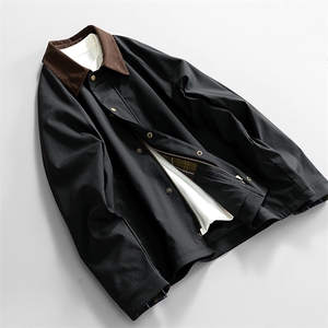 翻领夹克男春季简约宽松潮流百搭上衣服JK268-P78图片