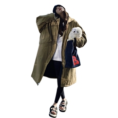 现货24冬季休闲派克服1101-P190-K268，女装派克服，2C305