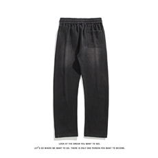 巴家弯刀高街牛仔裤宽松直筒裤松紧腰休闲长裤K8552-P40【特价】，男装牛仔裤，电商A007