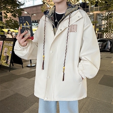 春秋季潮风假两件外套男新款美式夹克XZ102B-1-JK9903P90，男装夹克，星座102B-1
