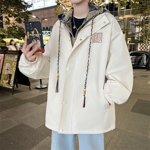 春秋季潮风假两件外套男新款美式夹克XZ102B-1-JK9903P90图片