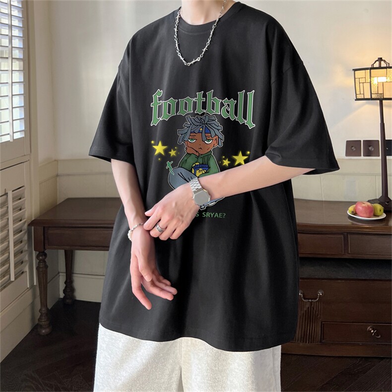 特P25控38230g重磅纯棉港风短袖t恤男DT3136,男装T恤,电商B370