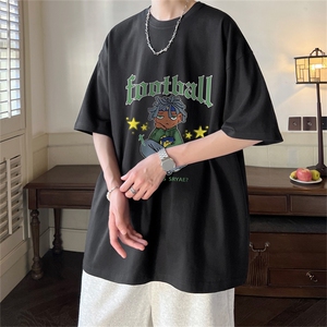 特P25控38  230g重磅纯棉港风短袖t恤男DT3136图片