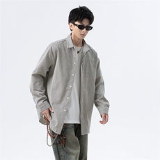 条纹长袖衬衫男xh102-特p：40，男装衬衫，电商B367