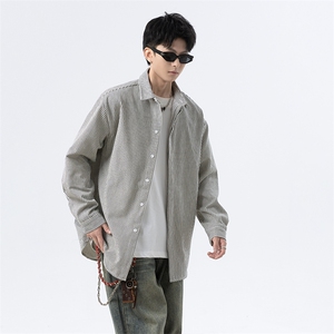 条纹长袖衬衫男 xh102-特p：40图片